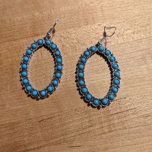 Turquoise teardrop earrings